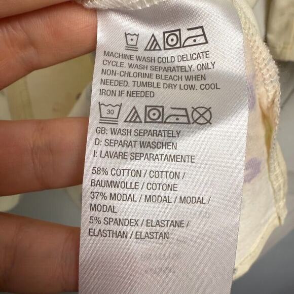 Belle Kim Gravel Blouse Womens 2X Yellow Floral Cotton Modal Plus Size Top - Picture 2 of 5